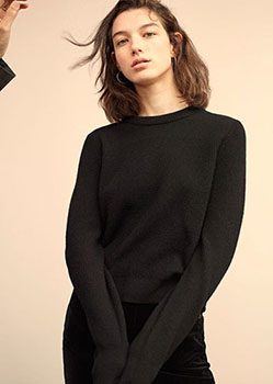 cashmere crop sweater